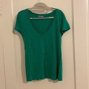 Calypso St. Barth Linen V-Neck in Size Small